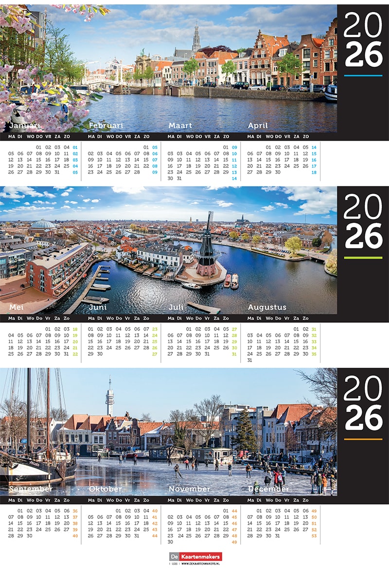 Bureaukalender Haarlem 2026