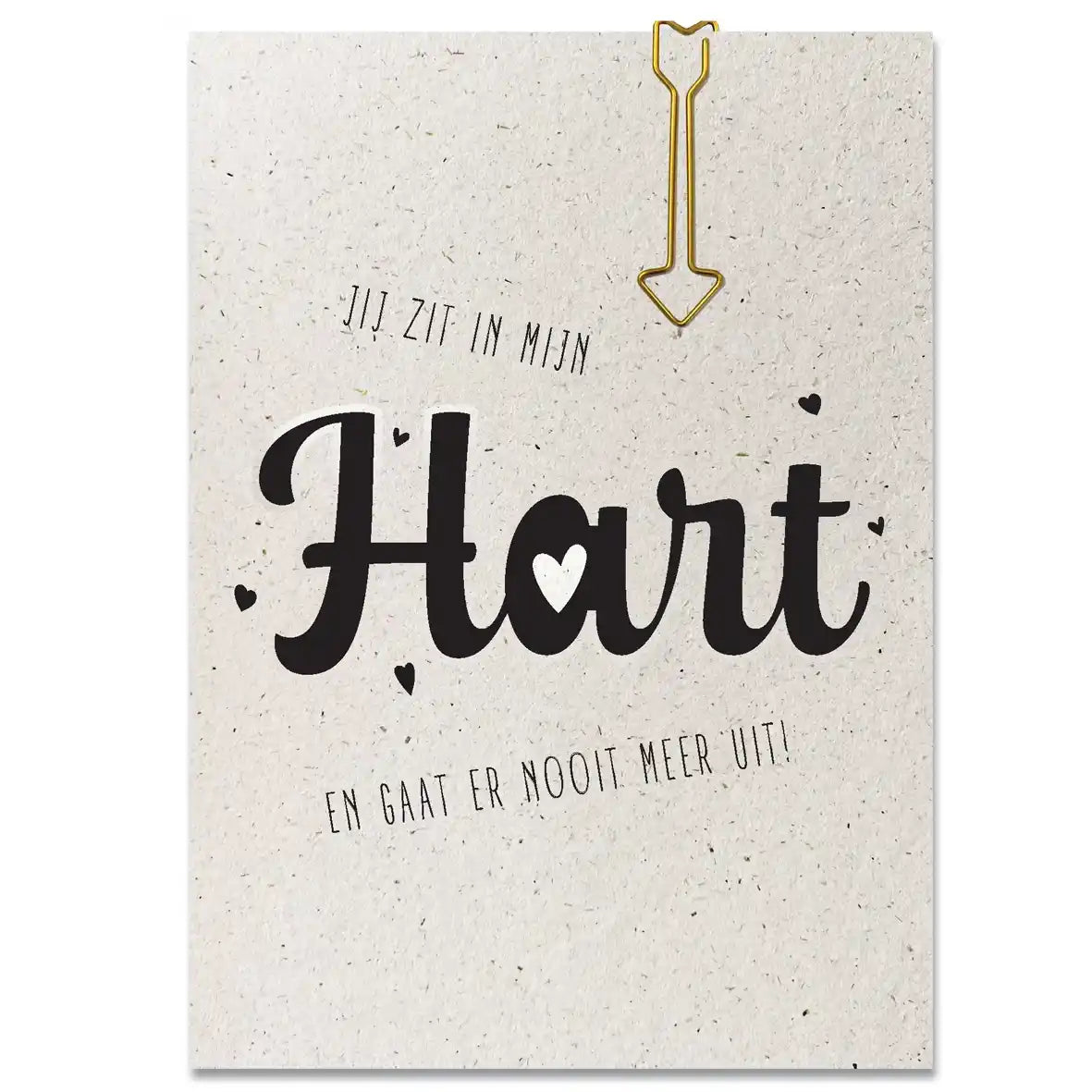 Liefdeskaartje of valentijnskaart duurzaam