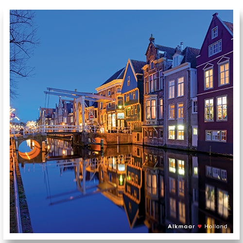 Postkaarten Alkmaar Huis met de kogel en Appelsteegbrug