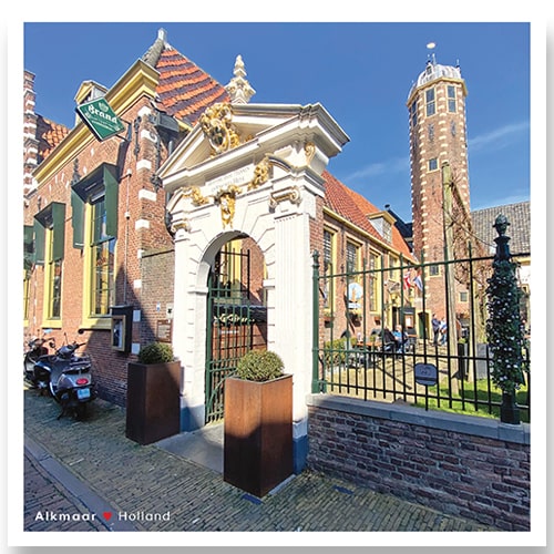 Postkaarten Alkmaar, Koffie drinken bij de Mient