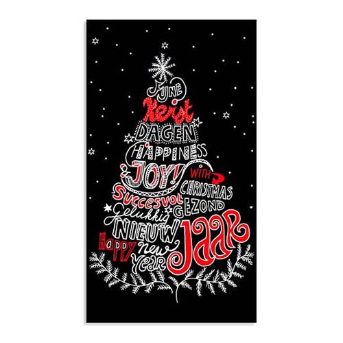 geld kado envelop Sfeervolle kerst