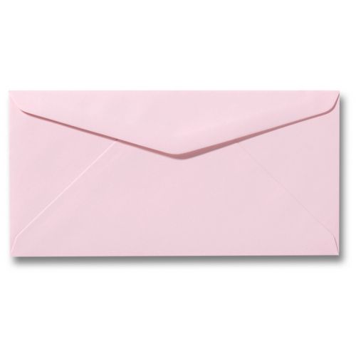 Liggende envelop 11 x 22 cm, licht rose