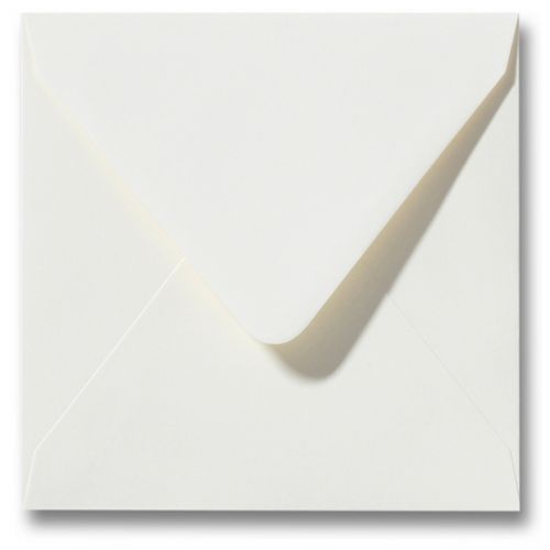 Envelop vierkant 14x14cm, gebroken wit, offwhite