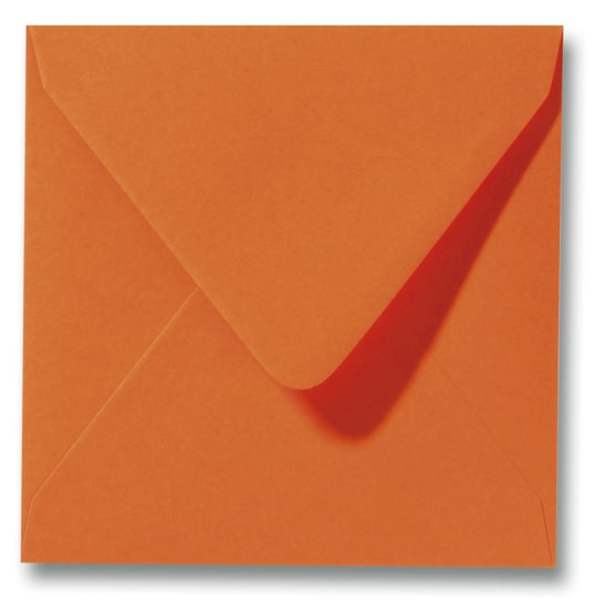 Envelop vierkant 14x14 cm, oranje