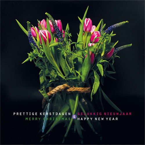 Kerstkaarten bloemen bloemist kweker