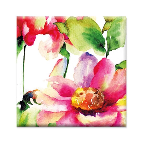 magneet bloemen met groen