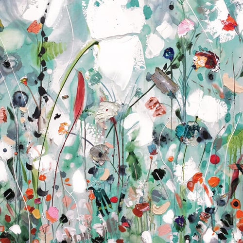 Kunstkaart met schilderkunst van Martine de Ruiter, iets fraais