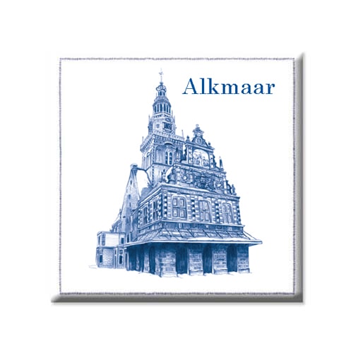 Magneet Alkmaar Waag, vierkant