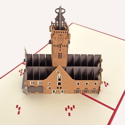 3d pop up kaart Alkmaar Waag