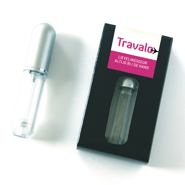 Travalo - navulbare parfumdispenser voor in vliegtuig