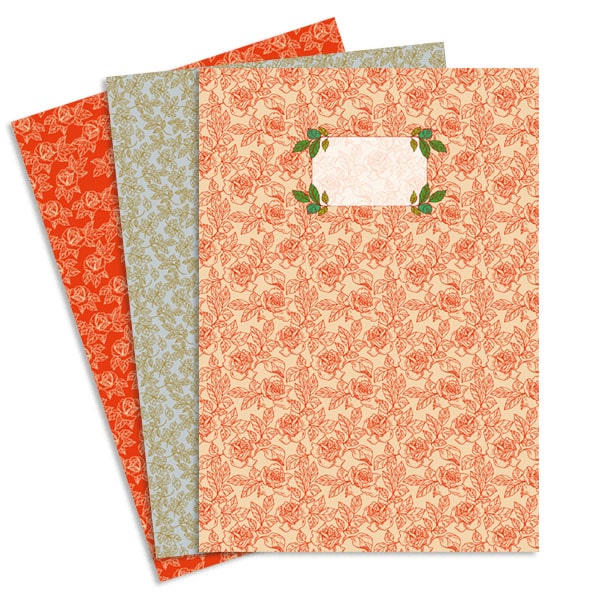 Schriften Set A5 lijn Rozen