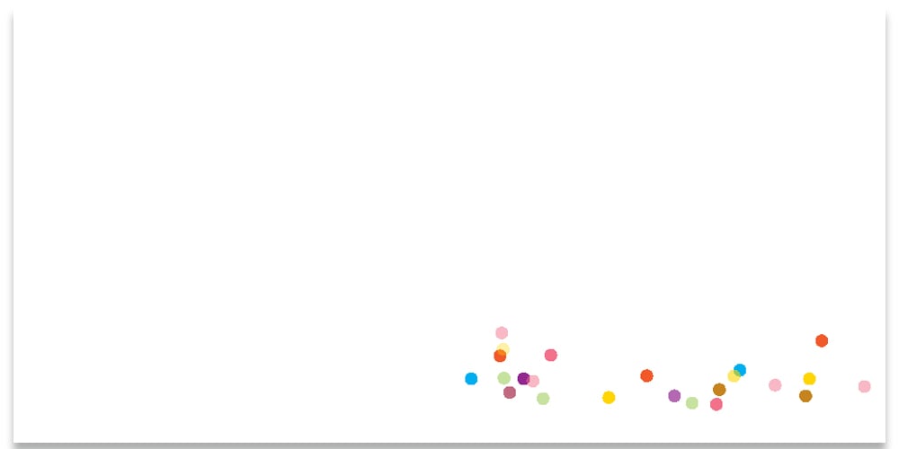 Felicitatiekaartje geboorte meisje kleurrijke confetti
