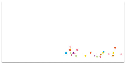 Felicitatiekaartje geboorte meisje kleurrijke confetti