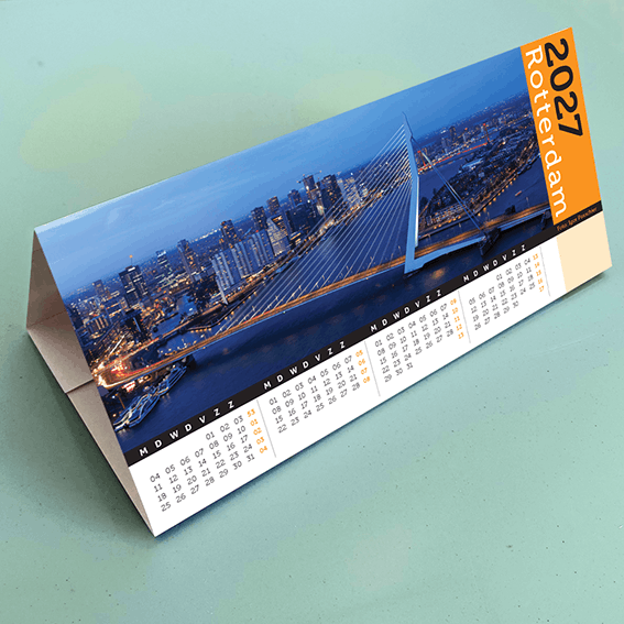 Bureaukalender 2027 Rotterdam ,  o.a. Ersamusbrug