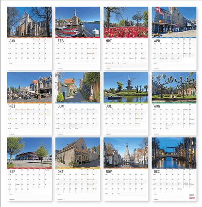 Jaarkalender Alkmaar 2027 overzicht alle maanden