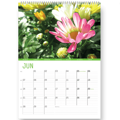 Wandkalender Bloemen, elke maand een mooie bloemen foto