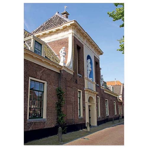 Ansichtkaart Alkmaar Hofje in binnenstad