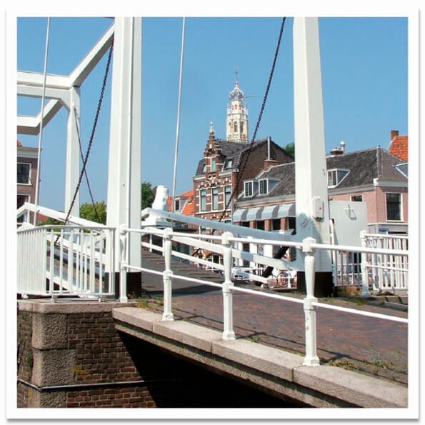 Ansichtkaart Haarlem Gravenstenenbrug in full colour