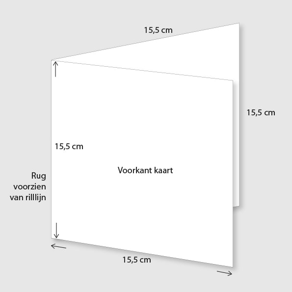 blanco kaart afmeting 155 x 155mm