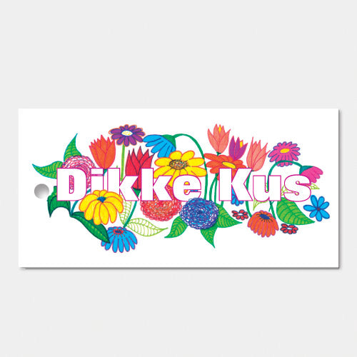 Kado- of bloemkaartje 'Dikke Kus', set van 3