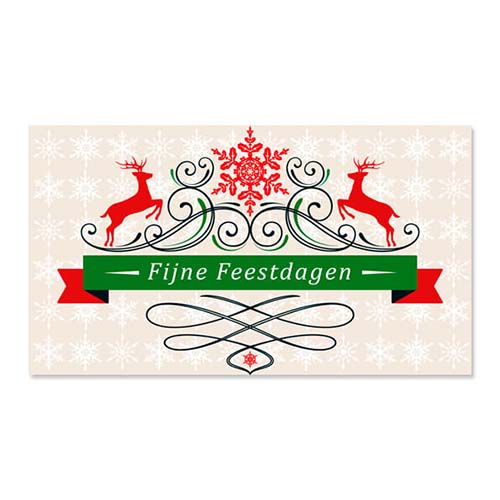 Cadeau envelop kerst Herten