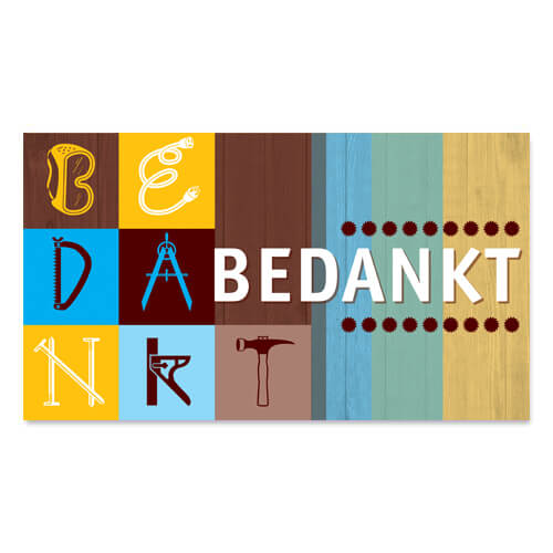 Geld envelop bedankt voor het klussen.
