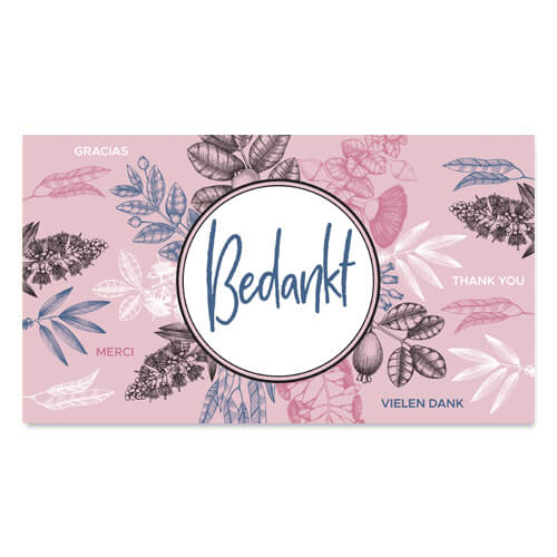 cadeau envelop bedankt bloemen