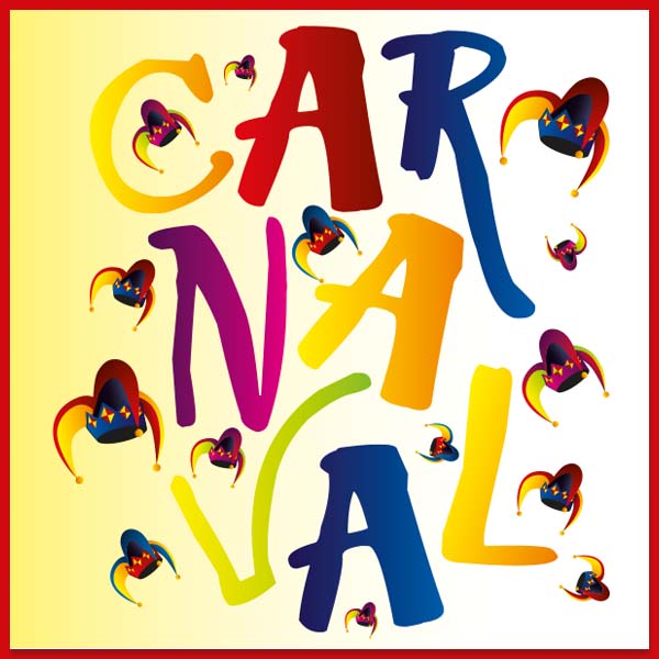 Carnavalskaarten Harlekijk grappig