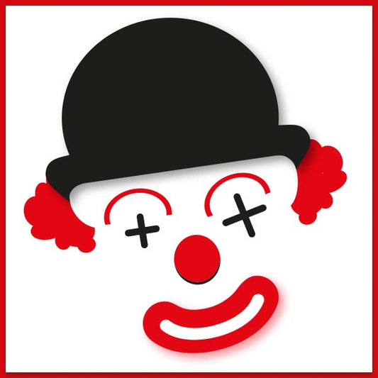 Carnavalskaart Clown