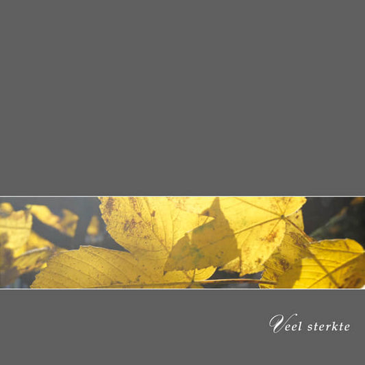Condoleancekaart herfstbladeren