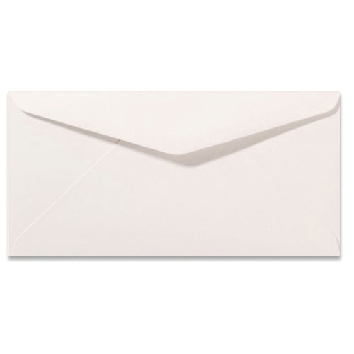 Liggende envelop 11 x 22 cm, gebroken wit