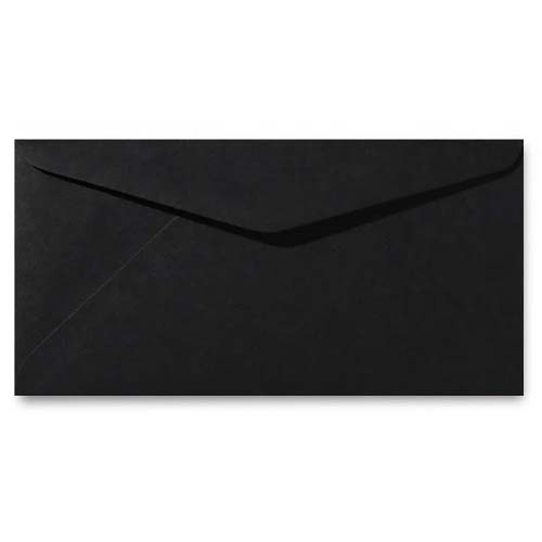 Envelop zwart 11 x 22 cm
