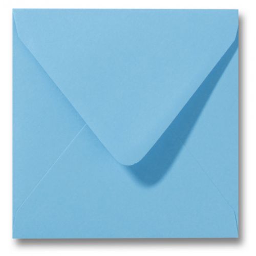 Envelop 14 x 14 cm, oceaan blauw