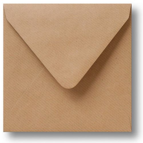 Envelop kraft 14x14 cm, vierkant