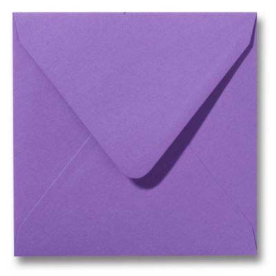 Paarse enveloppen 16 x 16 cm