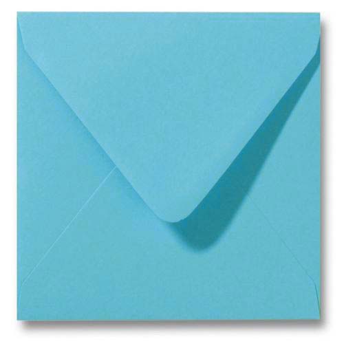 Envelop 16 x16 cm, zee blauw