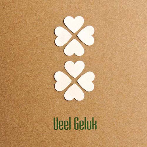 Felicitatiekaart Veel geluk, huwelijk of jubileum