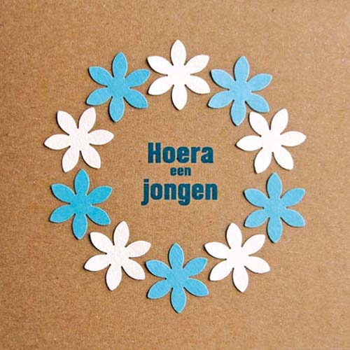 felicitatie kaartje geboorte jongen, zoon