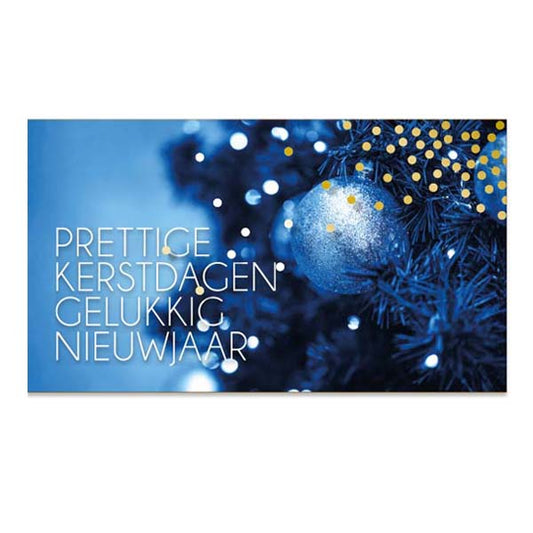 Geld kado envelop kerst feestdagen in blauw