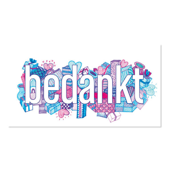 Geld kado envelop Bedankt