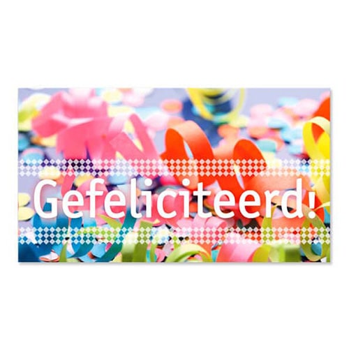 Geld-kado-envelop voor verjaardag, met confetti, geld envelop