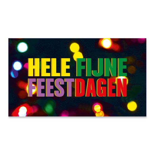 Geld envelop kerst met kerstlichtjes