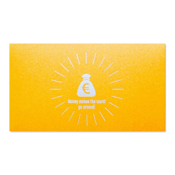 Geld envelop Money, goudkleur en zilver