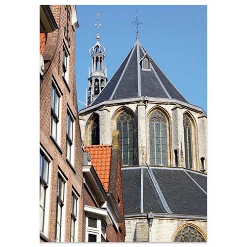 Kaartje  Alkmaar grote of st. Laurenskerk