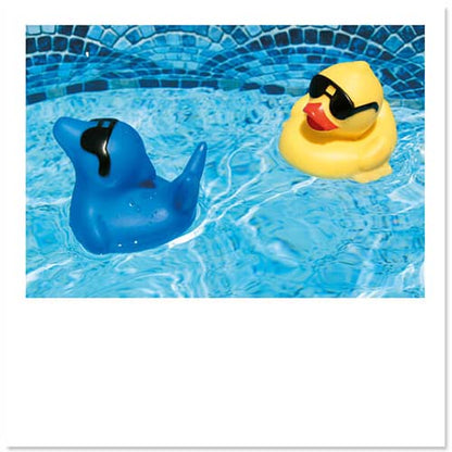 Kinderkaart grappige badeendjes