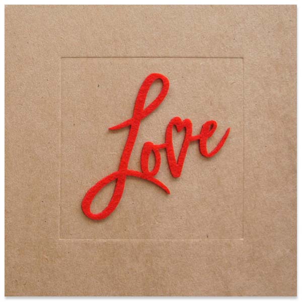 Kaart liefde love, valentijnskaart
