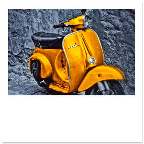 Kaart Vespa scooter