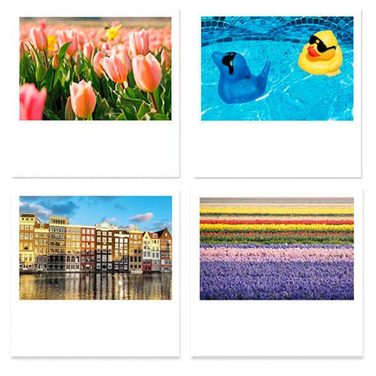 Set ansichtkaarten voorjaar