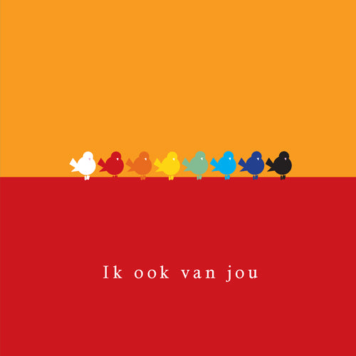 Valentijnskaart regenboog, ik ook van jou