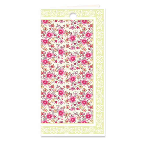 kadokaartje bloemen pastel, set van 3